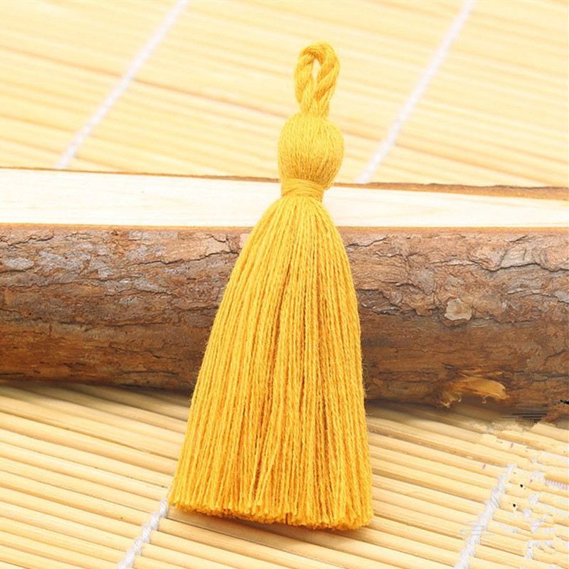 XUNZHE 10 DB tiszta pamut 8cm bojt barkács medál ékszer függöny ruházat dekorációs kiegészítők kulcstartó kézitáska medál