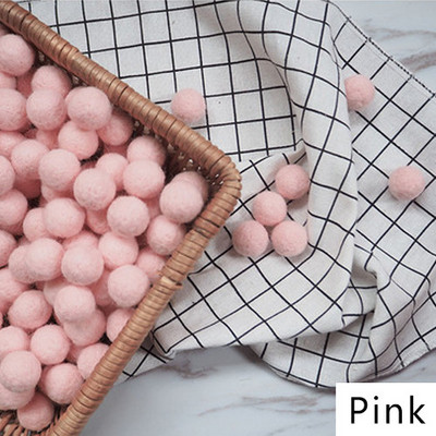 10 бр. 20 мм кръгли топки от вълнен филц Pom Poms Топка с помпони Ръчно изработени детски играчки Сватбена коледна украса Направи си сам Консумативи за шиене