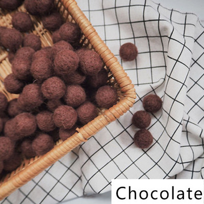 10 бр. 20 мм кръгли топки от вълнен филц Pom Poms Топка с помпони Ръчно изработени детски играчки Сватбена коледна украса Направи си сам Консумативи за шиене