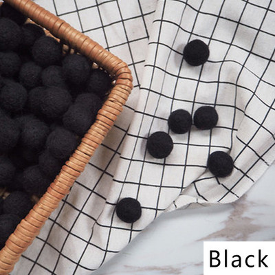 10 бр. 20 мм кръгли топки от вълнен филц Pom Poms Топка с помпони Ръчно изработени детски играчки Сватбена коледна украса Направи си сам Консумативи за шиене