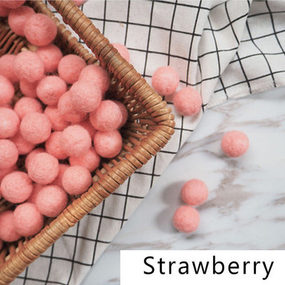 10 бр. 20 мм кръгли топки от вълнен филц Pom Poms Топка с помпони Ръчно изработени детски играчки Сватбена коледна украса Направи си сам Консумативи за шиене