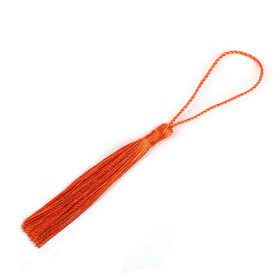 Daudzkrāsains poliestera zīda pušķis piekarināms auss DIY Izsmalcināts ķīniešu mezglu somas materiāls Dekoratīvie aizkari Aizkaru salona kulons