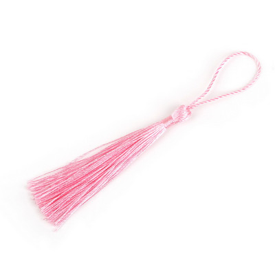 Daudzkrāsains poliestera zīda pušķis piekarināms auss DIY Izsmalcināts ķīniešu mezglu somas materiāls Dekoratīvie aizkari Aizkaru salona kulons