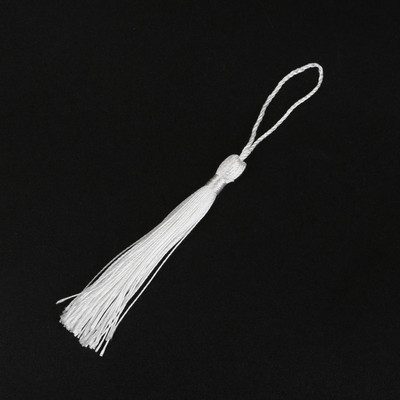 Daudzkrāsains poliestera zīda pušķis piekarināms auss DIY Izsmalcināts ķīniešu mezglu somas materiāls Dekoratīvie aizkari Aizkaru salona kulons