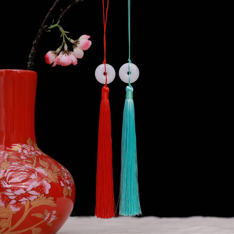 5PC White Jade Miera sprādzes pušķis DIY atslēgu piekariņu vāciņi Siksnas Juvelierizstrādājumu izgatavošana Piekariņi Aizkaru kulonu rokdarbu aksesuāri Amatniecības pušķis