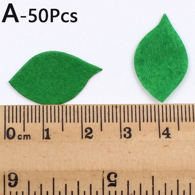 50 vnt Neaustinės veltinio žalių lapų pleistras. Aplikacijos kortelės kūrimas mokyklos sienų dekoravimas „pasidaryk pats“ siuvimo amatai, veltinio rankų darbo aplikacijos