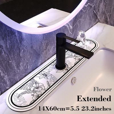 Super upijajuća zaštita od prskanja za umivaonik, slavina, vodootporna podloga, otporna na vlagu, protuklizna, za pranje ruku Typhoon, suha drenaža, vodootporna podloga