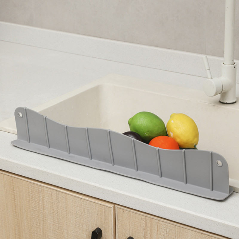 Silikoninė kriauklės apsauga nuo vandens purslų, skirta virtuvės neslystančio siurbimo puodelio pagrindo kriauklės vonios Apsauga nuo purslų