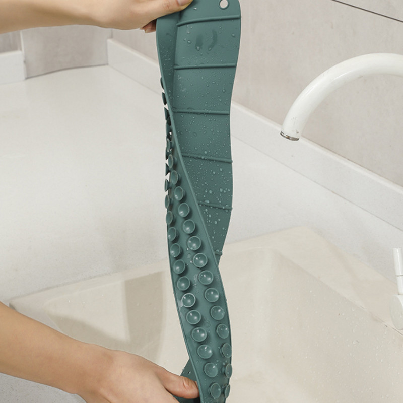 Silikoninė kriauklės apsauga nuo vandens purslų, skirta virtuvės neslystančio siurbimo puodelio pagrindo kriauklės vonios Apsauga nuo purslų