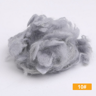 Fenrry 18 Colors 10g/30g/50g Alpaca Curly Fiber vilnas filcs DIY adatu filcēšana Roving Speciāli pūdelim/bišonam un aitām