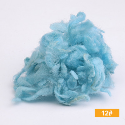 Fenrry 18 Colors 10g/30g/50g Alpaca Curly Fiber vilnas filcs DIY adatu filcēšana Roving Speciāli pūdelim/bišonam un aitām