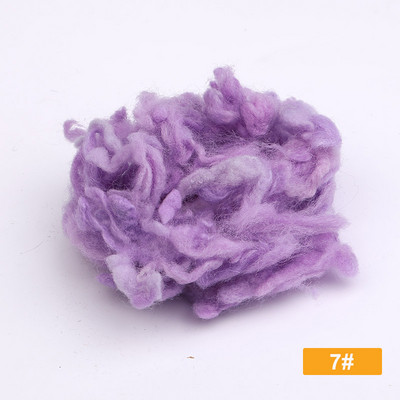 Fenrry 18 Colors 10g/30g/50g Alpaca Curly Fiber vilnas filcs DIY adatu filcēšana Roving Speciāli pūdelim/bišonam un aitām