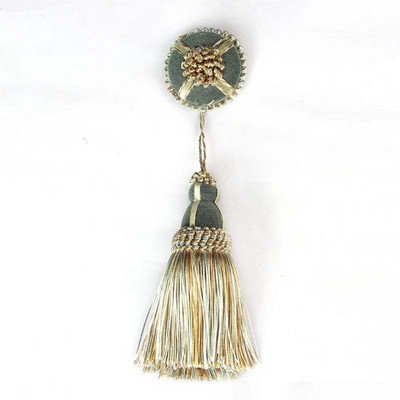 1 gab. Aizkaru pušķu mežģīņu piekarināmā bumba Maza pušķu kulonu piekarināma ar smaile aizkaru dekorēšanai istabas piederumi