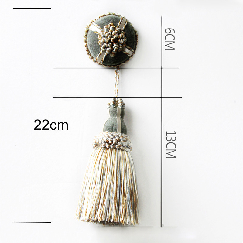 1 gab. Aizkaru pušķu mežģīņu piekarināmā bumba Maza pušķu kulonu piekarināma ar smaile aizkaru dekorēšanai istabas piederumi