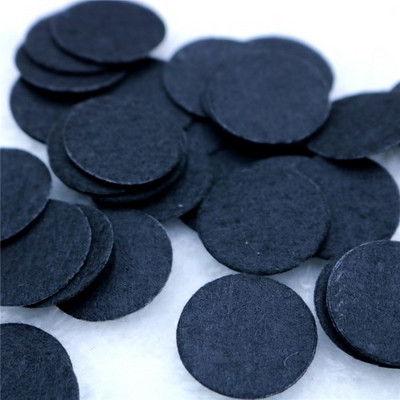 100 db kör alakú gyapjú filc barkács kézműves gyerekeknek filc levelek virágok fejfedők rátétek Scrapbooking lakberendezési varrás kiegészítők