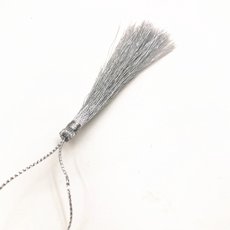 50 gab Zelta un sudraba DIY Zīda pušķi Kuloni Rotaslietas Aizkari Apģērbi Dekoratīvi Aksesuāri Atslēgu soma Pakaramais Amatniecības pušķi