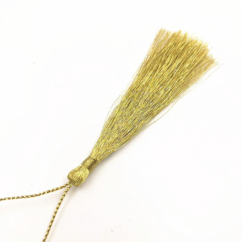 50 gab Zelta un sudraba DIY Zīda pušķi Kuloni Rotaslietas Aizkari Apģērbi Dekoratīvi Aksesuāri Atslēgu soma Pakaramais Amatniecības pušķi