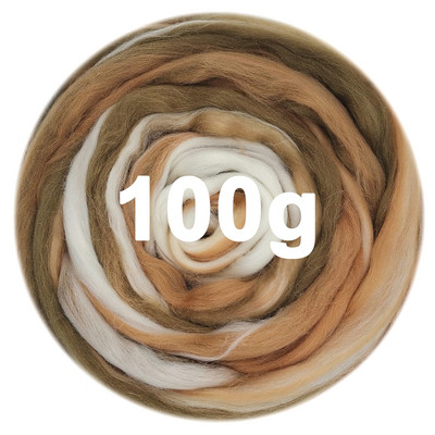 100g Μικτό μαλλί RovingNeedle Felting Wool Βαμμένο στο χέρι Top Merino Μικτό φυσικό μαλλί Roving for Needle Felting Kit