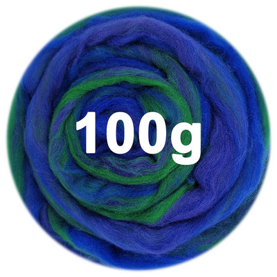 100g Μικτό μαλλί RovingNeedle Felting Wool Βαμμένο στο χέρι Top Merino Μικτό φυσικό μαλλί Roving for Needle Felting Kit