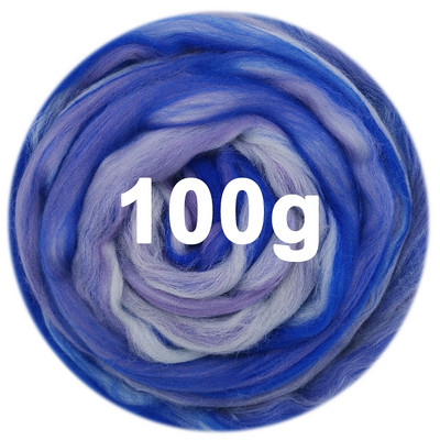 100g Μικτό μαλλί RovingNeedle Felting Wool Βαμμένο στο χέρι Top Merino Μικτό φυσικό μαλλί Roving for Needle Felting Kit