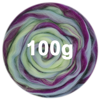 100g Μικτό μαλλί RovingNeedle Felting Wool Βαμμένο στο χέρι Top Merino Μικτό φυσικό μαλλί Roving for Needle Felting Kit