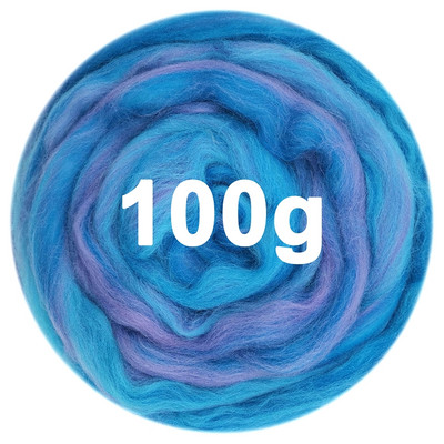 100g Μικτό μαλλί RovingNeedle Felting Wool Βαμμένο στο χέρι Top Merino Μικτό φυσικό μαλλί Roving for Needle Felting Kit