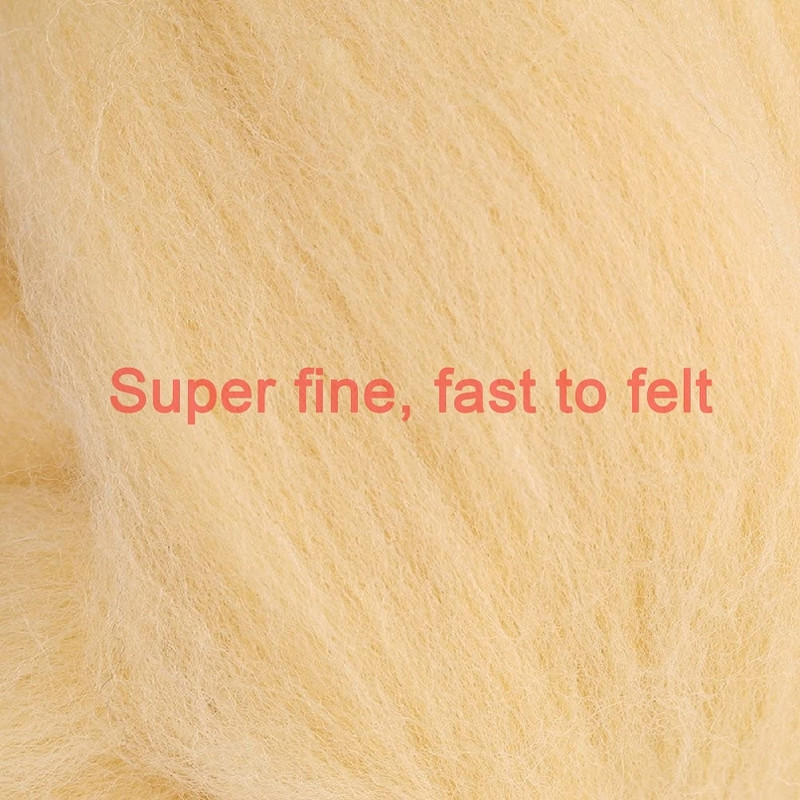 100g Μικτό μαλλί RovingNeedle Felting Wool Βαμμένο στο χέρι Top Merino Μικτό φυσικό μαλλί Roving for Needle Felting Kit