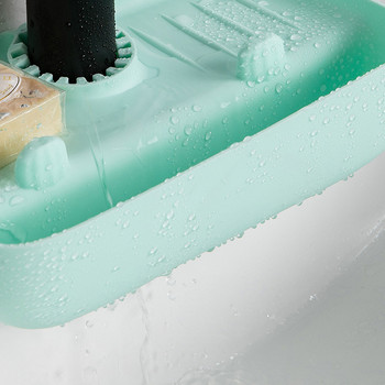 Πατάκι βρύσης σιλικόνης για νιπτήρα κουζίνας Splash drain Pad Faucet Splash Catcher Προστατευτικό πάγκου Ματ Μπάνιου Δίσκος αποστράγγισης σαπουνιού