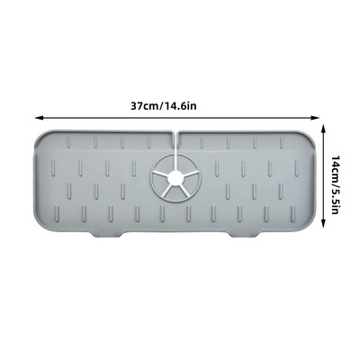 Covoraș pentru robinet din silicon pentru chiuvetă de bucătărie Tampă de scurgere pentru stropire Covoraș de protecție pentru blat Tavă de scurgere a săpunului de baie