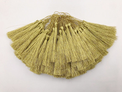 15GAB Zelta zīda sudraba zīda pušķu kulonu rotaslietas aizkari Apģērbi Dekoratīvie aksesuāri Atslēgu soma kulonu rokdarbu pušķi DIY