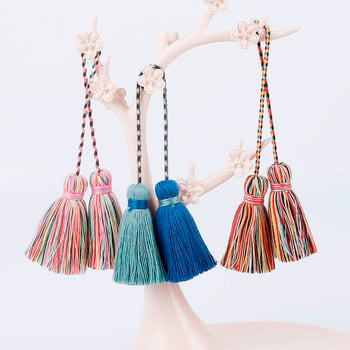 1 τεμ/τσάντα Fashing Tassel Fringe Charms Χειροποίητο μενταγιόν με φούντα με διπλή κεφαλή για DIY Craft Jewelry Making Ρούχα Διακόσμηση