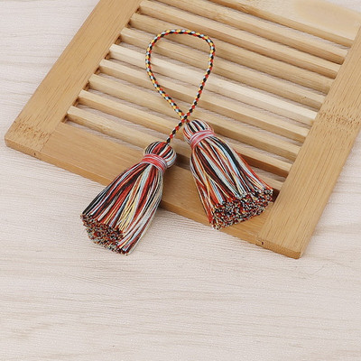 2GAB gara pušķu apdare 27cm bārkstis aizkaru aukla ar rokām darināta mājas dekorēšana šūšanas soma auduma ballīšu piederumi