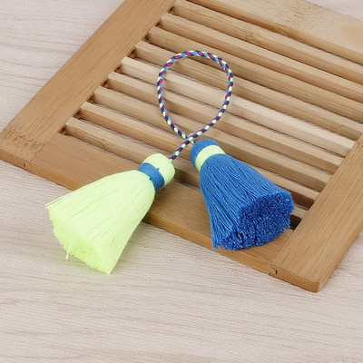 2GAB gara pušķu apdare 27cm bārkstis aizkaru aukla ar rokām darināta mājas dekorēšana šūšanas soma auduma ballīšu piederumi