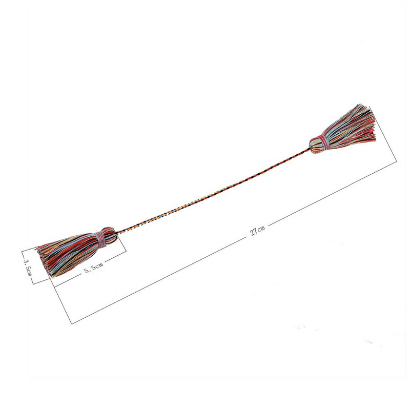 2GAB gara pušķu apdare 27cm bārkstis aizkaru aukla ar rokām darināta mājas dekorēšana šūšanas soma auduma ballīšu piederumi