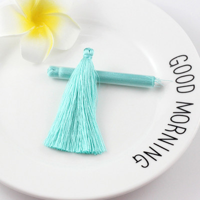 10 db 6,5 cm-es színes selyemszál nagy bojtok rojtok barkácsolás otthoni textil függöny ruházat rojt szegély varrás díszítő kézműves bojt