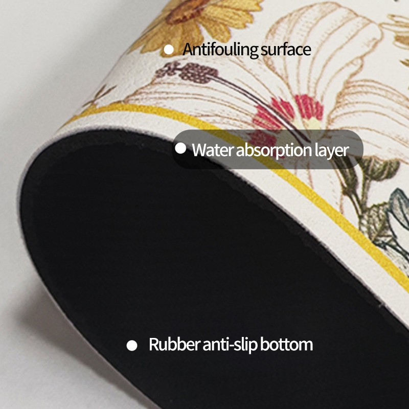 Χαλάκι αποστράγγισης βρύσης κουζίνας Nappa Δερμάτινη βρύση Splash Catcher Drying Mat μπάνιου απορροφητικό πάγκο προστασίας Αξεσουάρ κουζίνας