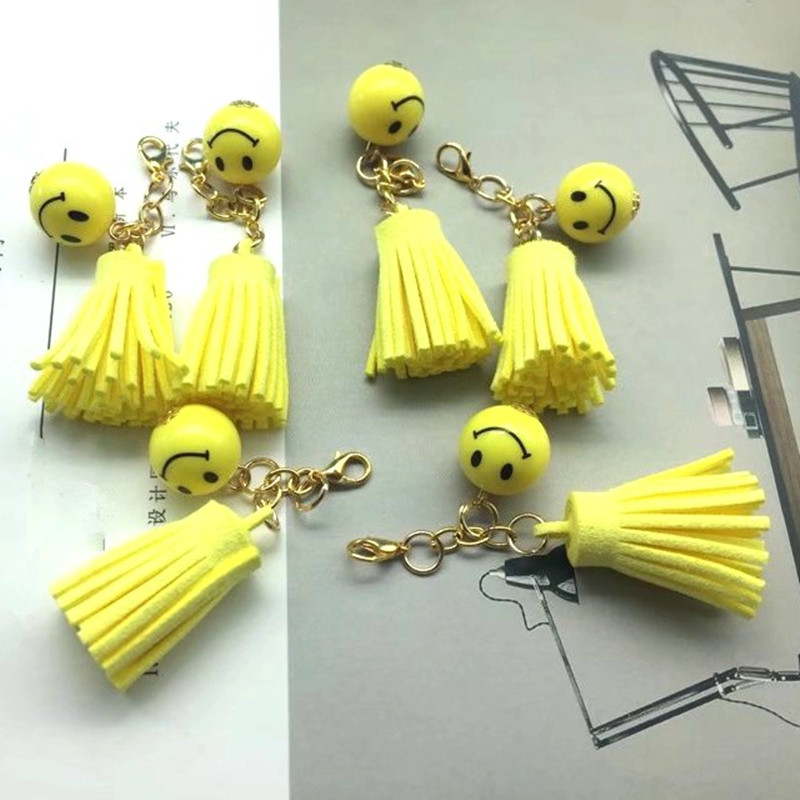 5GAB Mini smaidoša sejas apaļa lodītes pušķis rotaslietas atslēgu piekariņu siksniņas kulonu rokdarbi roku darbs pušķu izgatavošana auduma dekoru aksesuāri