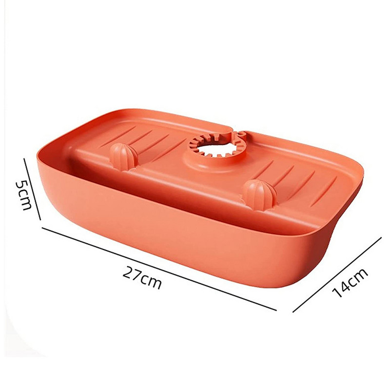 Virtuves jaucējkrāns Pret šļakatām drenāžas statīvs izlietnes sūklis uzglabāšanas statīvs Virtuves izlietnes uzglabāšanas plaukta paliktņa turētājs notekas grozs