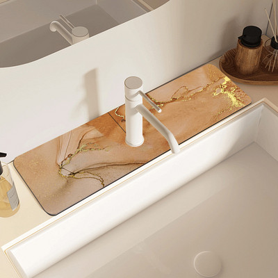 Clasic chiuvetă robinet tampon de scurgere covoraș de masă toaletă diatomee noroi absorbant covoraș anti-alunecare anti-mucegai pentru bucătărie blat de luat masa