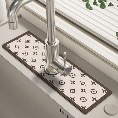 Clasic chiuvetă robinet tampon de scurgere covoraș de masă toaletă diatomee noroi absorbant covoraș anti-alunecare anti-mucegai pentru bucătărie blat de luat masa