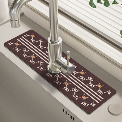 Clasic chiuvetă robinet tampon de scurgere covoraș de masă toaletă diatomee noroi absorbant covoraș anti-alunecare anti-mucegai pentru bucătărie blat de luat masa