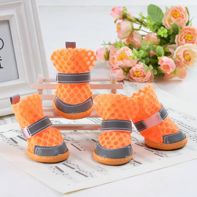 Vasariniai batai mažiems šunims Šviesą atspindintys, kvėpuojantys tinkliniai batai šuniukų meškiuko bichonui neslystantys Čihuahua York naminių šunų batų užvalkalas