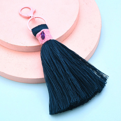 1 gab Pušķu kulons Roku darbs Kokvilnas virves pušķi Apgriezt atslēgu piekariņi Sieviešu ventilatoru somas Aksesuāri DIY Crafts Dekorācijas pušķu kuloni