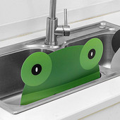 Νεροχύτης Splash Guard σιλικόνης βρύση απορροφητικό ματ Πάγκος προστασίας πάγκου κουζίνας πιτσίλισμα νερού με προσαρτημένα εργαλεία κουζίνας κορόιδο