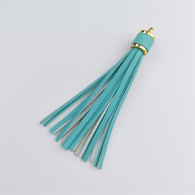 WFFNNKC 4-6 kom. Metalni prsten od umjetne kože Leopard print s resicama Privjesak za ključeve automobila DIY Privjesci Naušnice Narukvice Pribor za izradu nakita