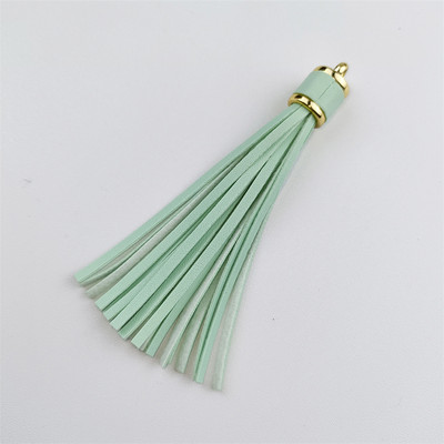 WFFNNKC 4-6 kom. Metalni prsten od umjetne kože Leopard print s resicama Privjesak za ključeve automobila DIY Privjesci Naušnice Narukvice Pribor za izradu nakita