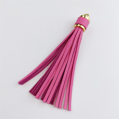 WFFNNKC 4-6 kom. Metalni prsten od umjetne kože Leopard print s resicama Privjesak za ključeve automobila DIY Privjesci Naušnice Narukvice Pribor za izradu nakita