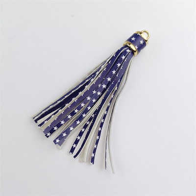 WFFNNKC 4-6 kom. Metalni prsten od umjetne kože Leopard print s resicama Privjesak za ključeve automobila DIY Privjesci Naušnice Narukvice Pribor za izradu nakita