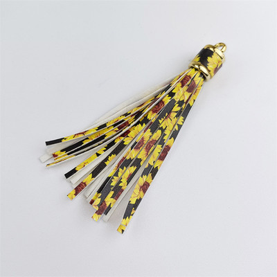 WFFNNKC 4-6 kom. Metalni prsten od umjetne kože Leopard print s resicama Privjesak za ključeve automobila DIY Privjesci Naušnice Narukvice Pribor za izradu nakita