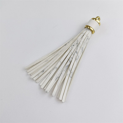 WFFNNKC 4-6 kom. Metalni prsten od umjetne kože Leopard print s resicama Privjesak za ključeve automobila DIY Privjesci Naušnice Narukvice Pribor za izradu nakita